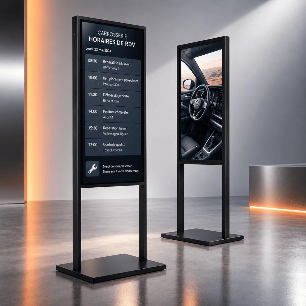 Ecran vitrine pro double par Activ'360